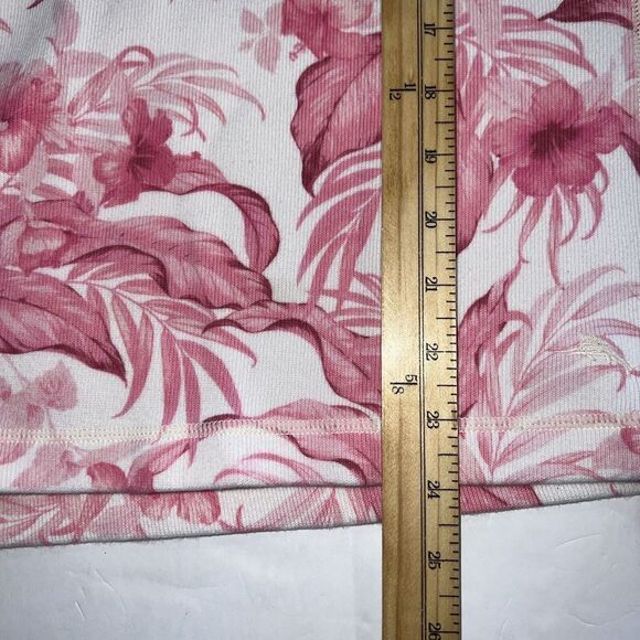 Tommy Bahama Pink Tropical Floral 1/4 Zip Up Pullover Jacket Women's Size Small - Picture 6 of 7